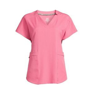 Women’s Scrub Woven Twill V-Neck Top Anti-Bacterial Technology Size M